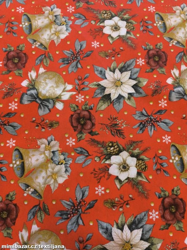 Metráž-potahová látka š.140 cm-VÁNOCE-4 druhy