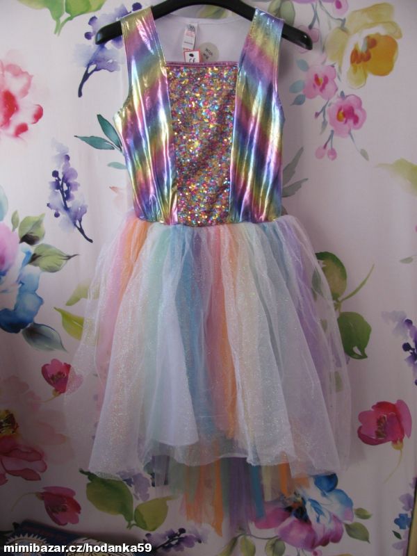 Kostým-šaty Princezna, duhová víla apod.