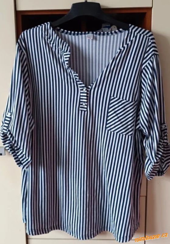 Pruhované triko vel. 6XL