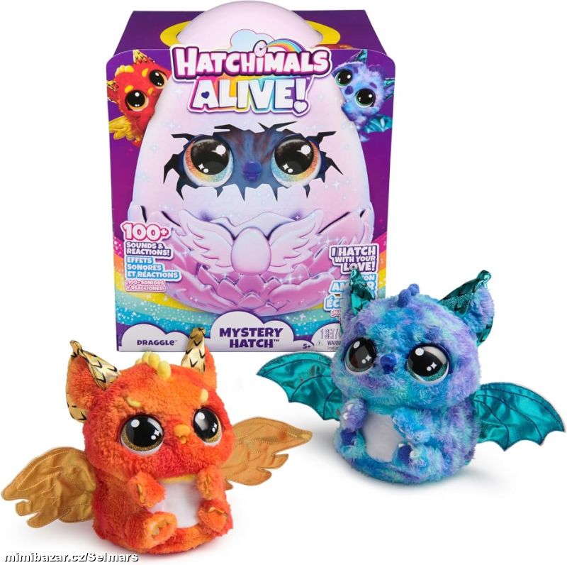 Hatchimals líhnoucí se interaktivní Plyšový Dráček