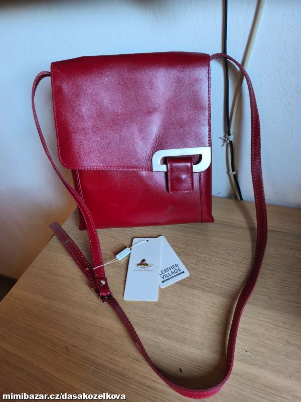 NOVÁ kožená kabelka LEATHER VILLAGE