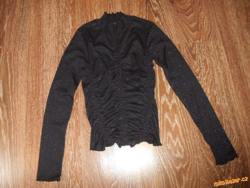 černý top s dlouhým rukávem CACHE cca XS 164 170
