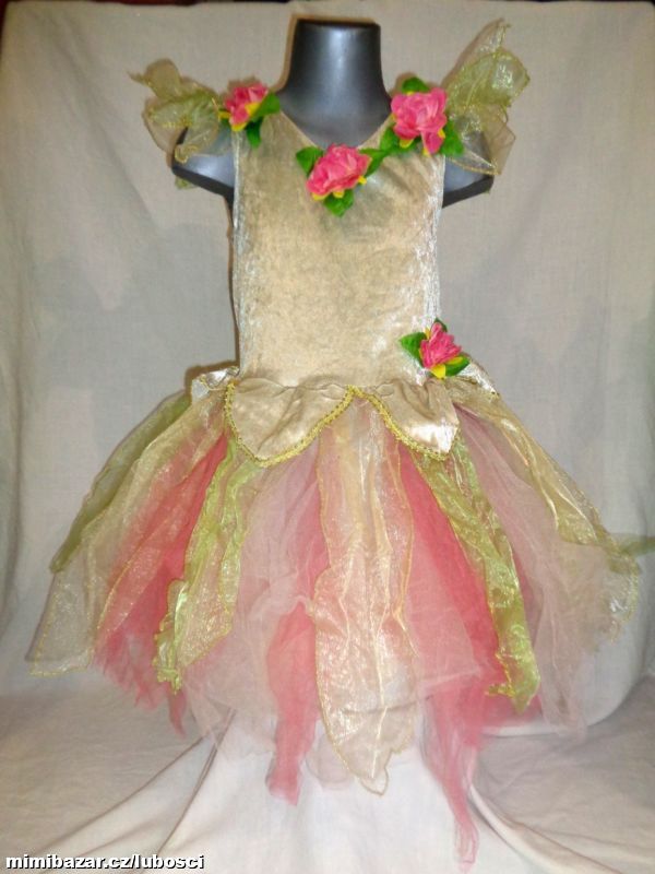 Karneval - květinová víla - 8-10 let