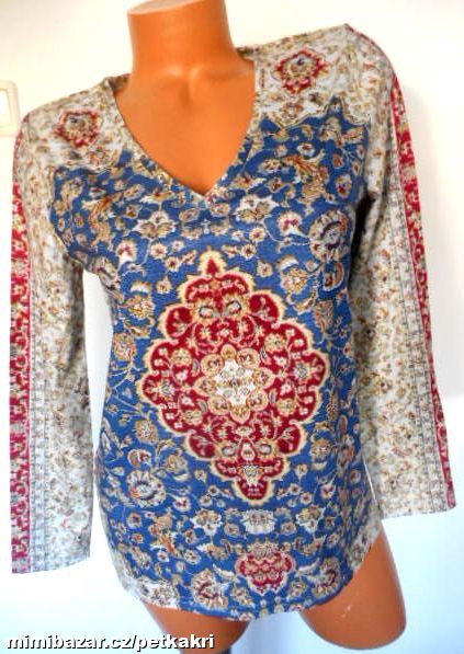 pestrobarevná dámská tunika vel S