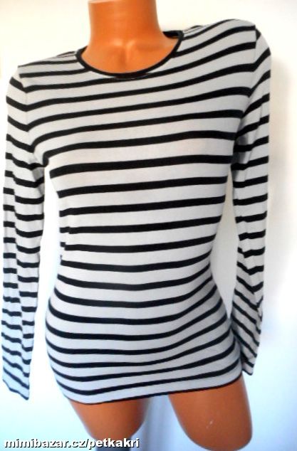 pruhované tričko na tělo vel.38