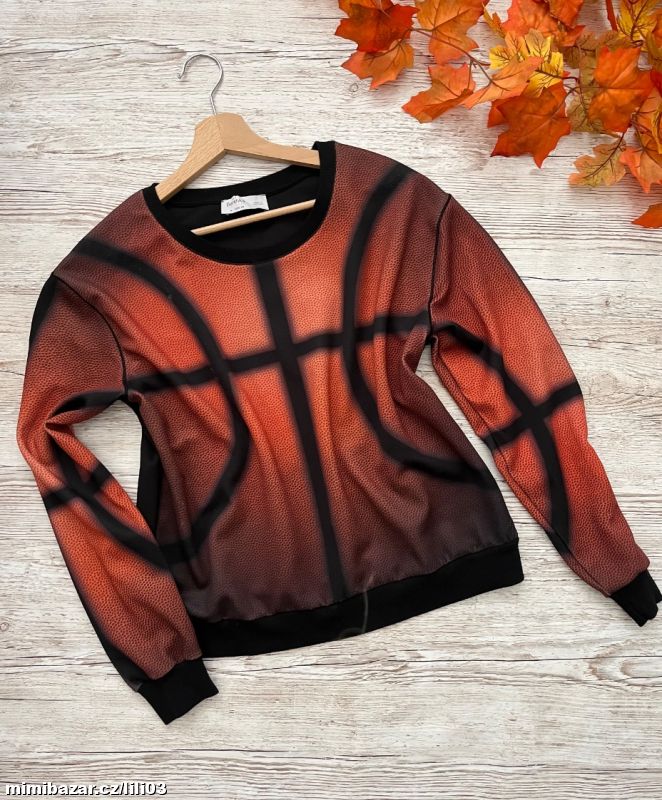 BAREVNÁ MIKINA SE VZOREM BERSHKA