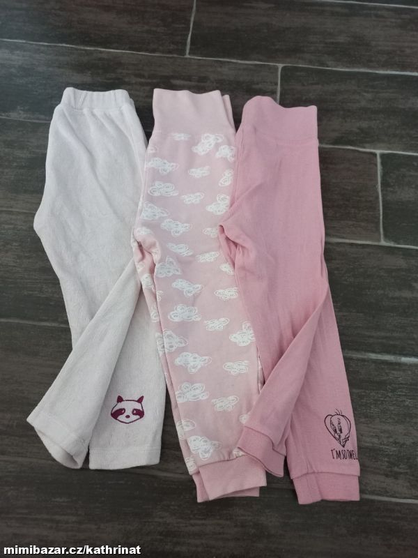 Sada 3x tepláky pro holčičku, vel. 86/92