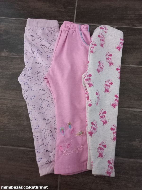Sada 3x tepláky pro holčičku, vel. 98