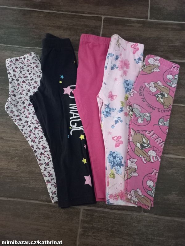 Sada 5x legíny pro holčičku, vel. 92
