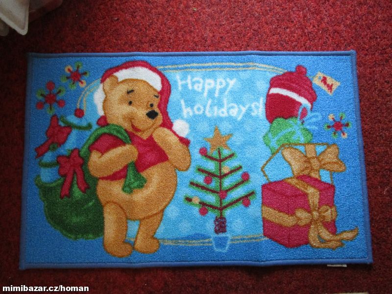Nový vánoční kobereček s medvídkem Pú