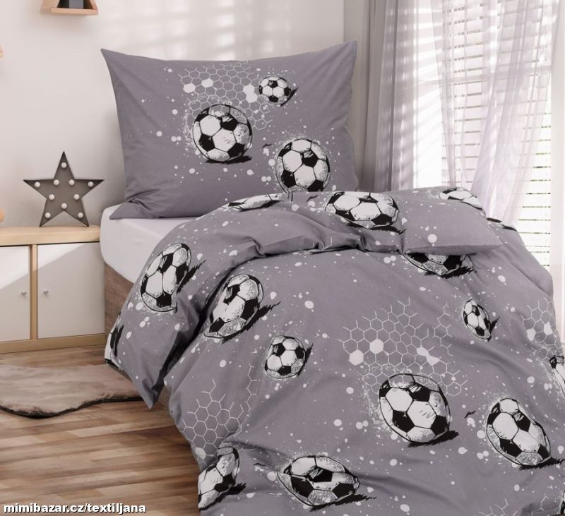 Ložní bavlněné povlečení - fotbal, fotbalový míč