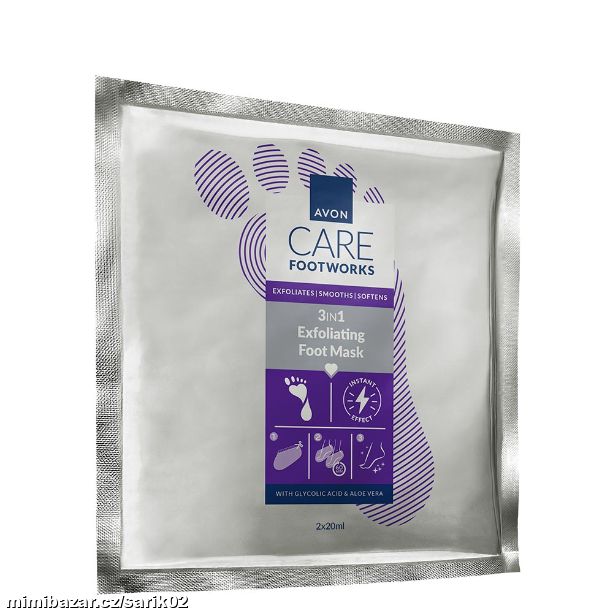 Peelingová maska na nohy 3 v 1