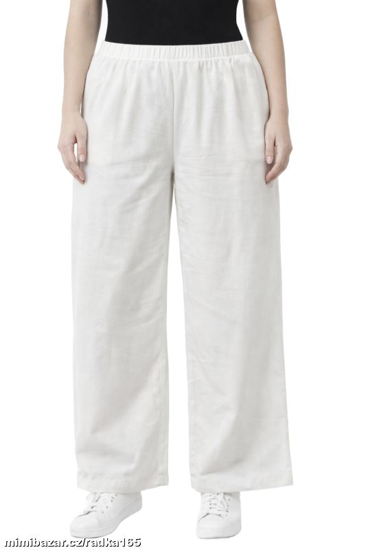 Silnější splývavé kalhoty s kapsami vel.52/54