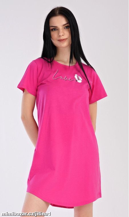 noční košile vienetta vel XL lososová nebo fuchsi