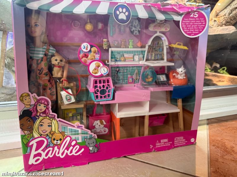 Prodejna se zvířecími potřebami Barbie