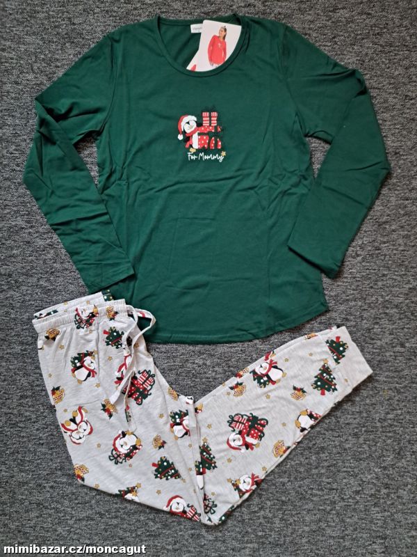 Pyžamo dámské Tučňák s dárkem