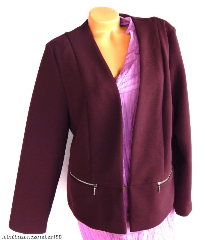 Měkoučký úplet kabátek blejzr vel.50