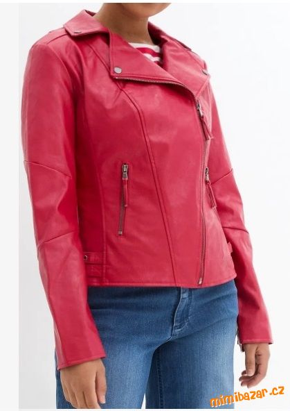 Červená bunda křivák zn. Bonprix vel. 40