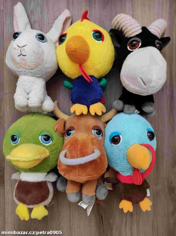 Plyšáci Billa Farma Banda 6 ks