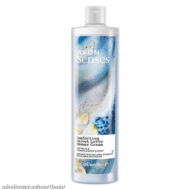 Krémový sprchový gel s vůní chrpy a ovesného mléka