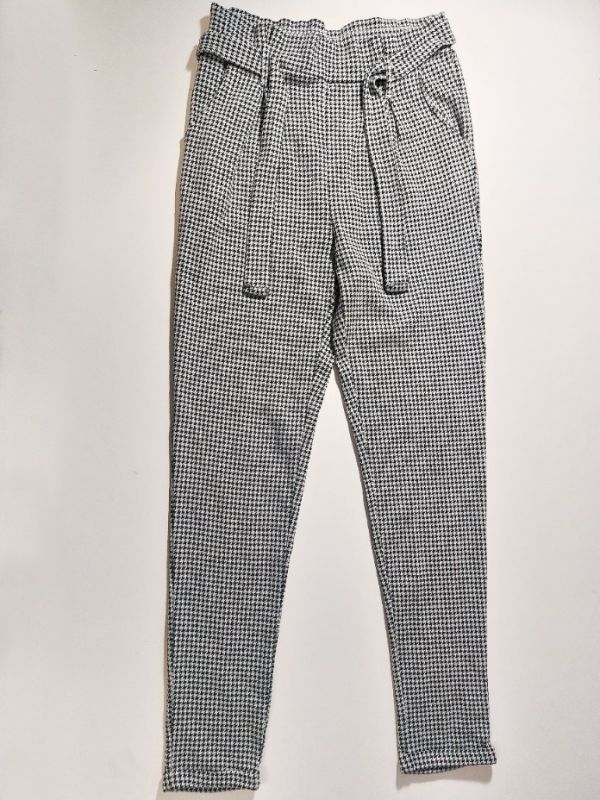 Kostkované pohodlné kalhoty, tepláky