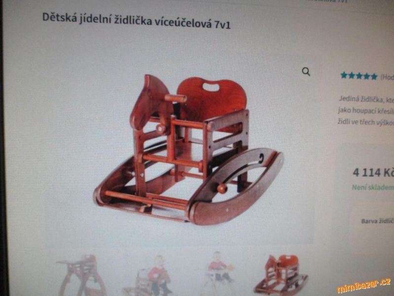 VÍCEÚČELOVÁ DĚTSKÁ židlička-OSOBNĚ