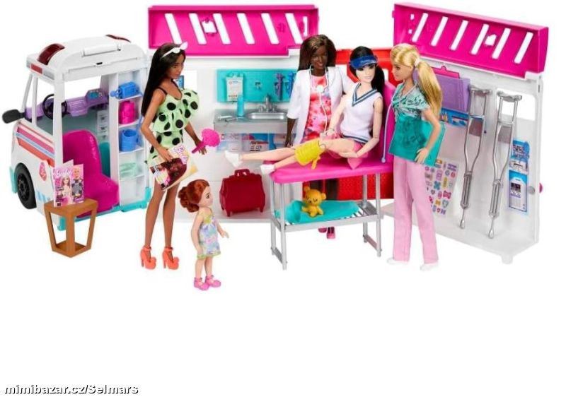 Mattel Barbie Sanitka a klinika 2 v 1 HKT79