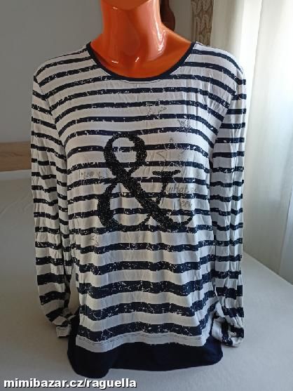 PŘEKRÁSNÝÝ LUXUSNÍ TOP-TRIKO XL