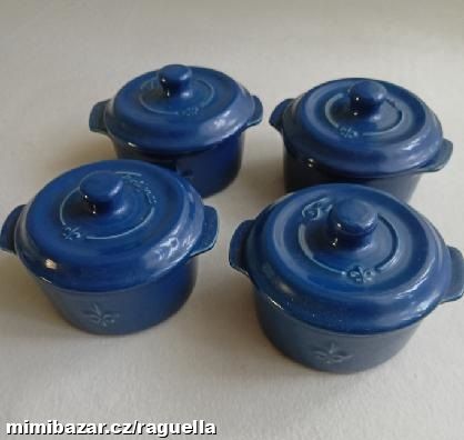 NÁDHERNÉ NOVÉ MODRÉ DOZY S POKLIČKOU , I NA PEČENÍ