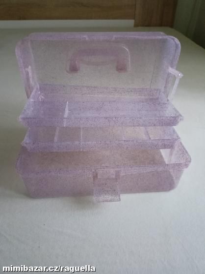 NÁDHERNÝ ROZKLÁDACÍ NOVÝ KOSMETICKÝ KUFŘÍK 32*14