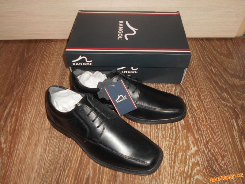 N*O*V*É černé společenské KOŽENÉ boty k obleku 39