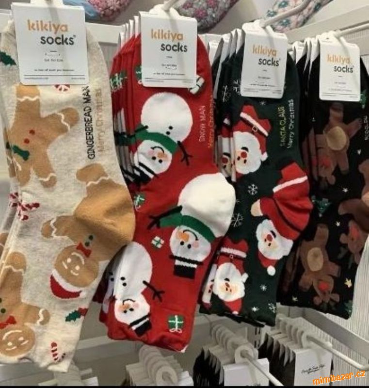Krásné vánoční ponožky 4 ks