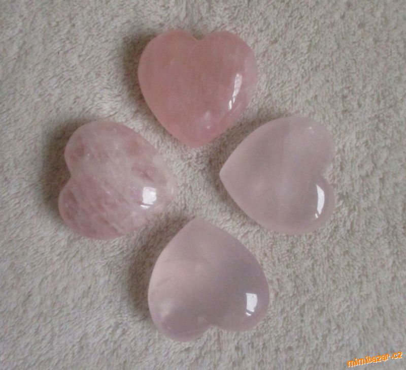 Růženínová srdce 4ks