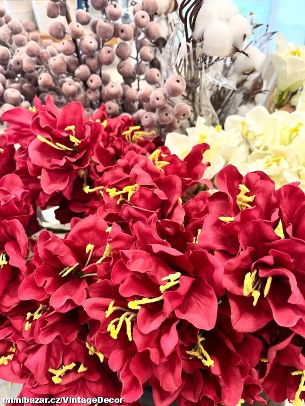 Amaryllis červený 54 cm...BRZY SKLADEM