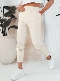 SMETANOVÉ TEPLÁKY BERSHKA 42