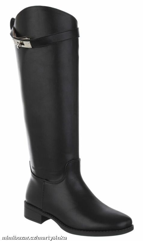 Vysoké kozačky s ozdobným řemínkem PODZIM 2025