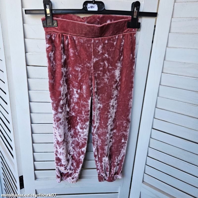 dívčí kalhoty velur 4 roky71025