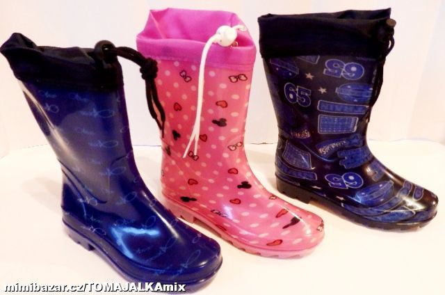 Dětské gumáčky, holínky 30-35