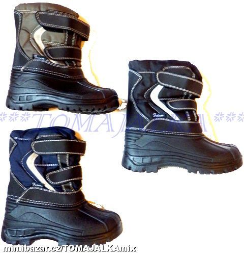 TEPLÉ NEPROMOKAVÉ ZIMNÍ BOTY SNĚHULE 28-35