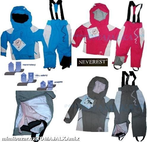 OUTDOOR ZIMNÍ SET KOMPLET OTEPLOVAKY BUNDA 98/128
