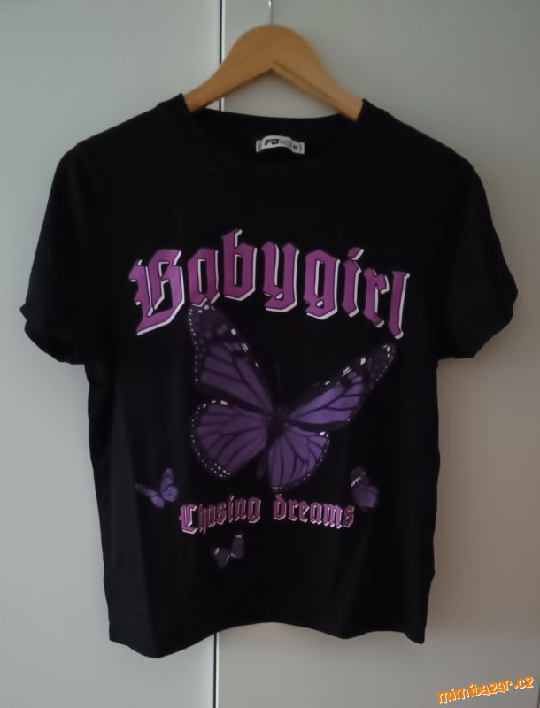 Bavlněné tričko s motýlkem vel.S/M