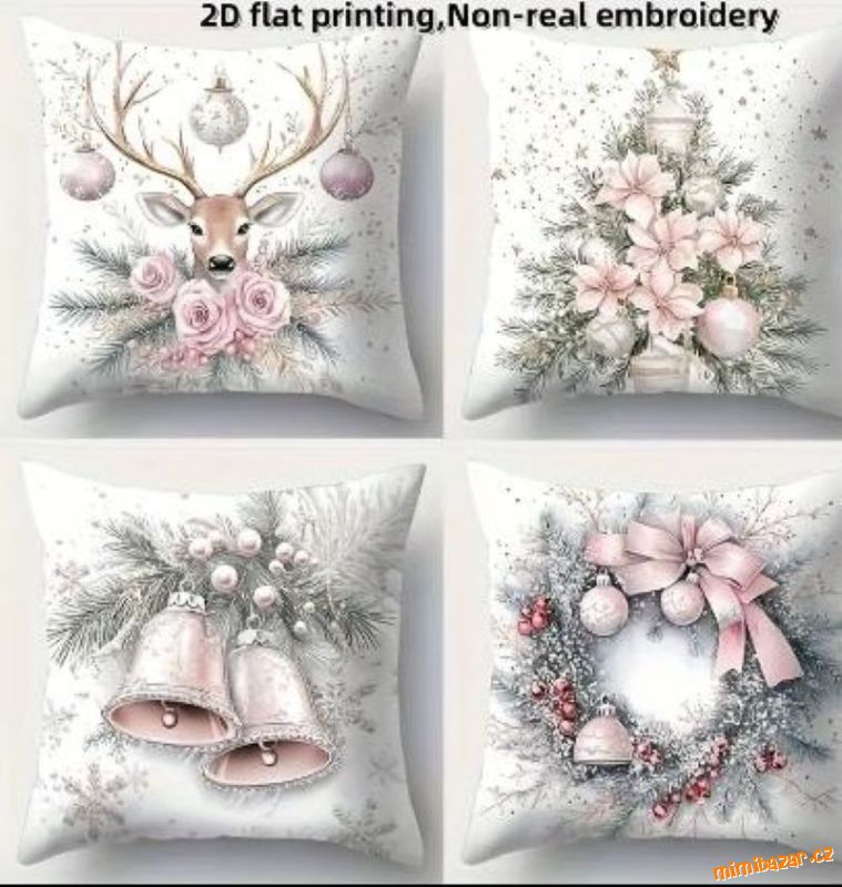 Krásné vánoční povlaky na polštáře 40/40 cm