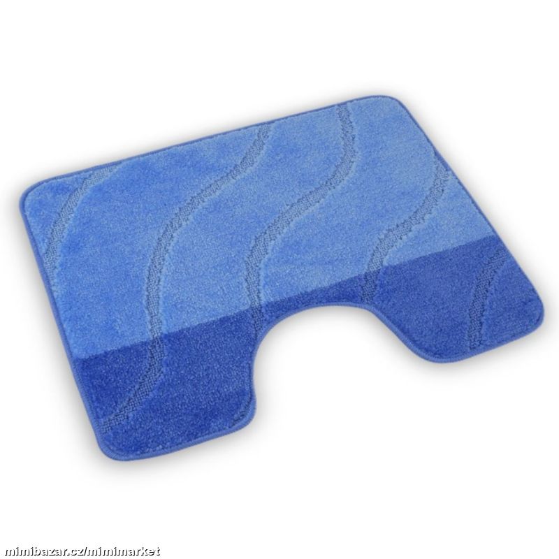 WC předložka 50x60cm VLNY MODRÉ