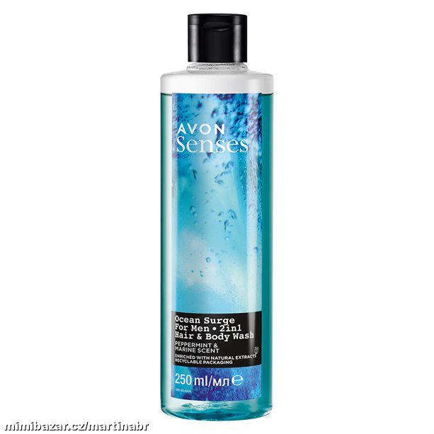 Sprchový gel na tělo a vlasy s vůní moře a máty