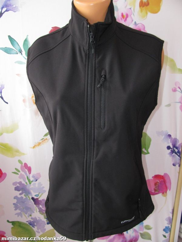 Dámská černá softshelová vesta LAMBESTE