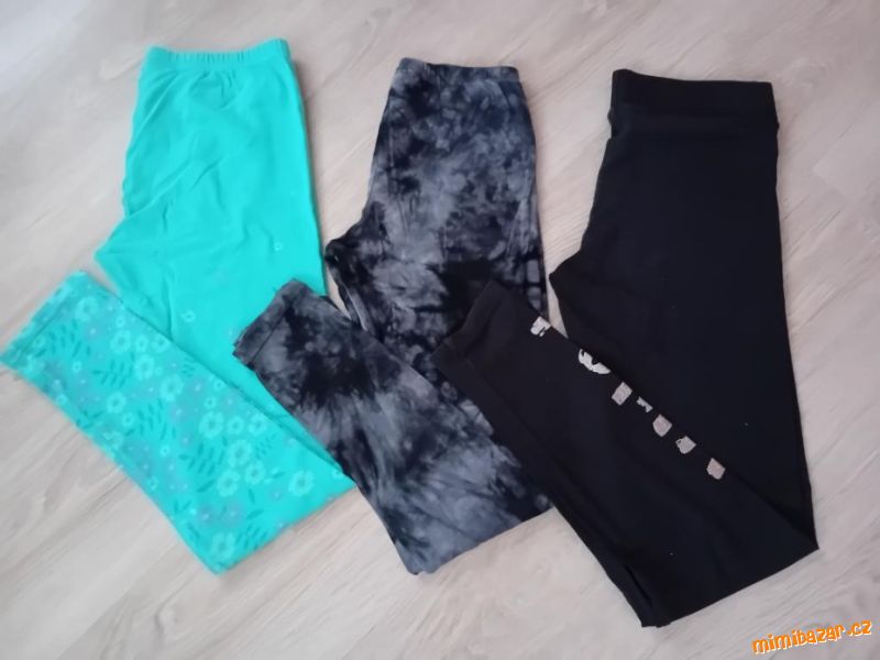 DÍVČÍ BAVLNĚNÉ LEGÍNY - vel.152/158 /zn.Puma