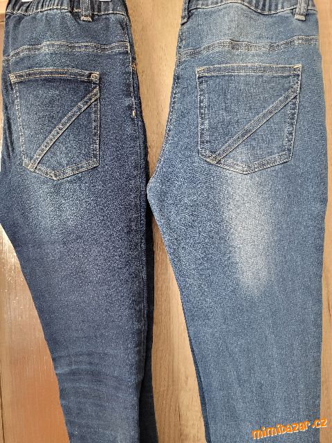 HOLČIČÍ TREGÍNY S ELASTANEM 2 PACK(nošené + nové)