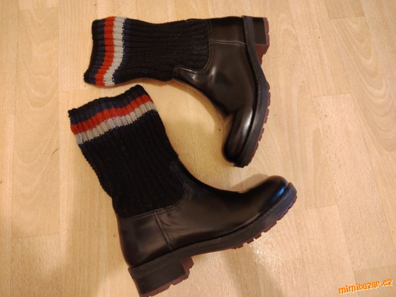 Dámské kozačky Tommy Hilfiger, 1x nošené