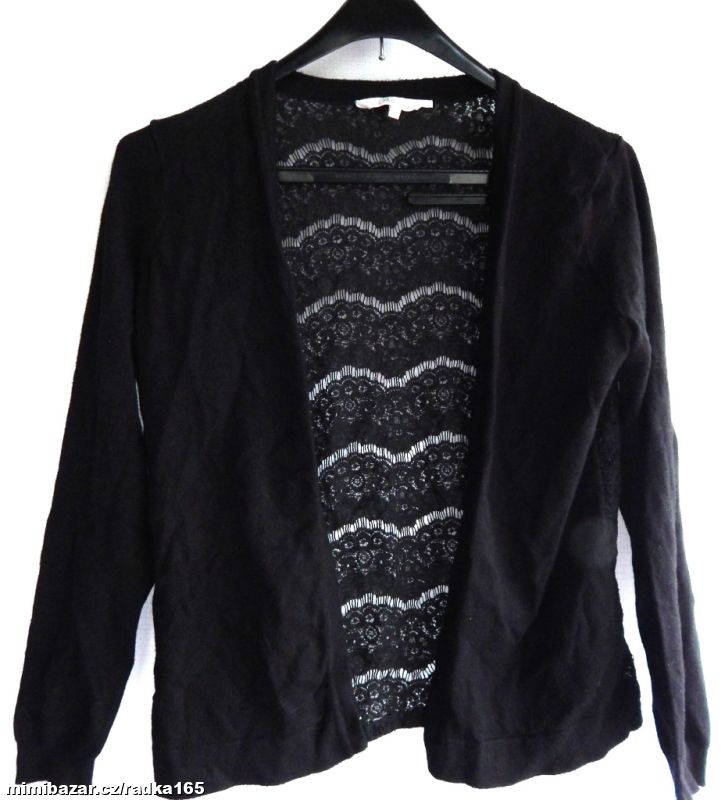 Cardigan s krajkou na zádech vel.42