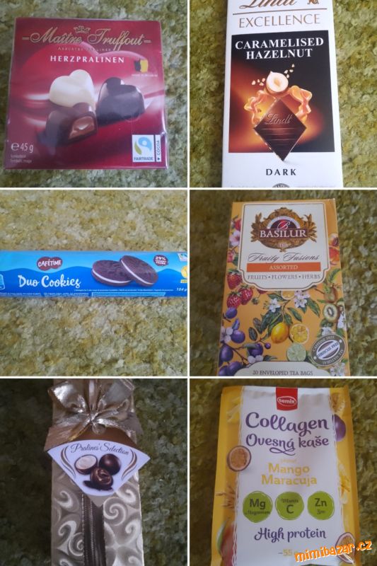 Sladkosti, potraviny, čaje... **BALÍKOVNA 50kc**